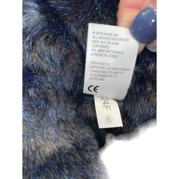 Dakin Applause Teddy Bear Plush Nursery Decor Shower Blue Ribbon Stuffed 16" - Picture 12 of 14